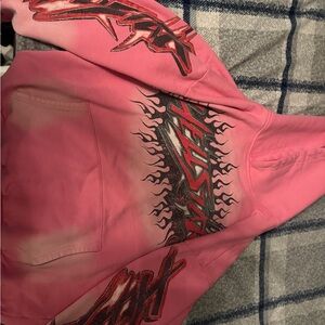 Bold Pink Graphic Hoodie